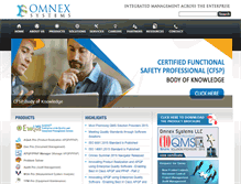 Tablet Screenshot of omnexsystems.com